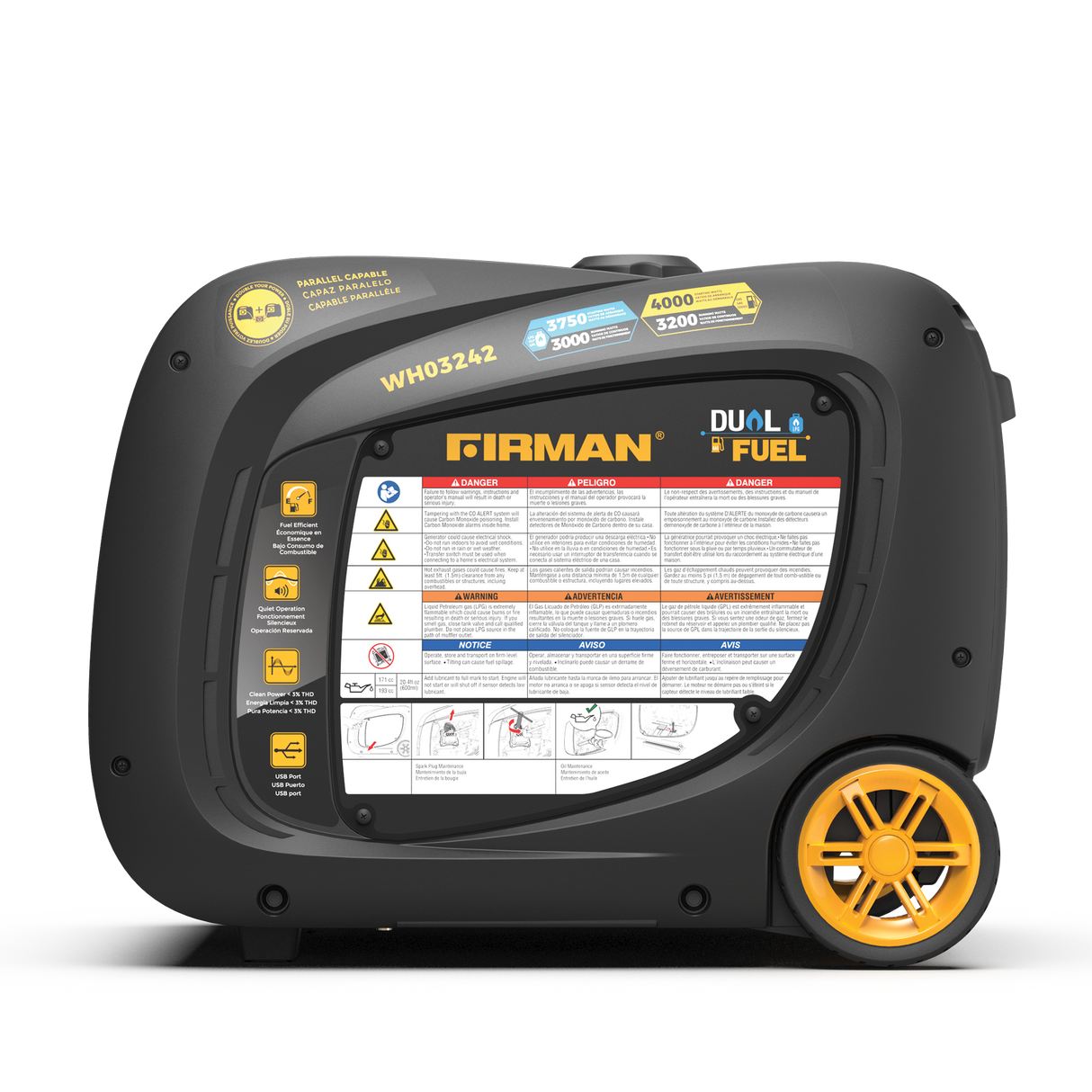 Refurbished Dual Fuel Inverter 4000W W/ Electric Start