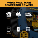 Dual Fuel Inverter Portable Generator 4125W Electric Start with CO ALERT