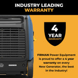 Dual Fuel Inverter Portable Generator 4125W Electric Start with CO ALERT
