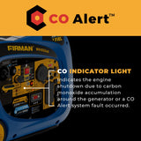 Dual Fuel Inverter Portable Generator 4000W Electric Start with CO ALERT