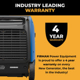 Dual Fuel Inverter Portable Generator 4000W Electric Start with CO ALERT
