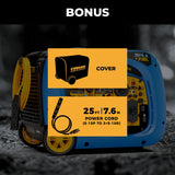 Dual Fuel Inverter Portable Generator 4000W Electric Start with CO ALERT