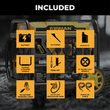 Dual Fuel Open Frame Inverter 4400W Electric Start with CO ALERT