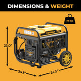 Dual Fuel Open Frame Inverter 4500W Electric Start With CO Alert