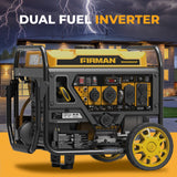Dual Fuel Open Frame Inverter 4500W Electric Start With CO Alert