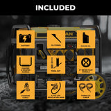 Dual Fuel Open Frame Inverter 4500W Electric Start With CO Alert