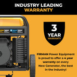 Dual Fuel Open Frame Inverter 4500W Electric Start With CO Alert
