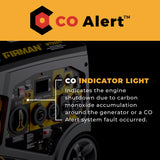 Tri Fuel Inverter Portable Generator 6850W Electric Start With CO Alert