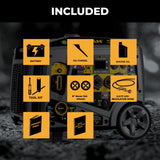 Tri Fuel Inverter Portable Generator 6850W Electric Start With CO Alert
