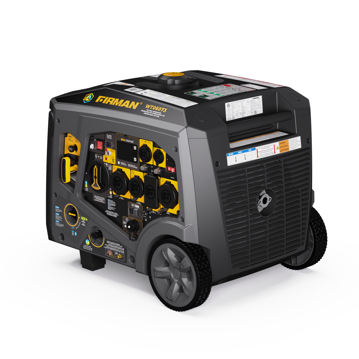Tri Fuel Inverter Portable Generator 7500W Electric Start 120/240V Parallel Ready CO Alert