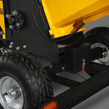 MechMaxx 6 inch E-start Zonsen 420cc 13.4hp Gas Powered 4 - Wheel Drum Wood Chipper with Taillight ,  B150