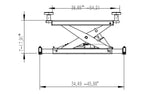 Olympic Equipment 7,000 lb Universal Rolling Bridge Jack YZRCJ-7