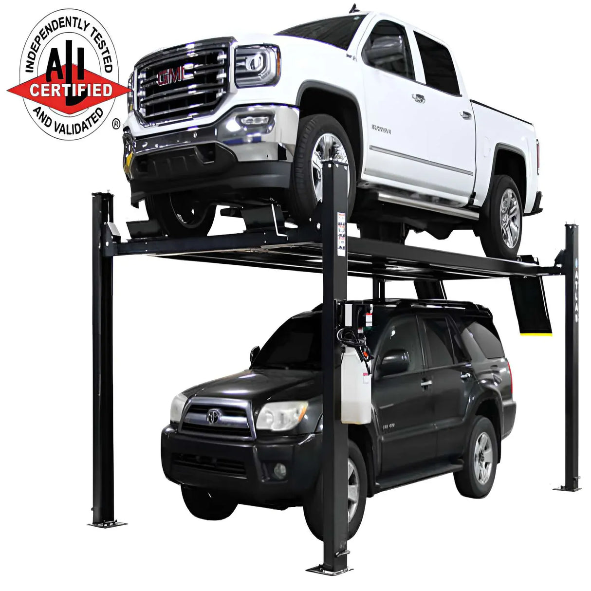 Atlas Apex 9 9,000 lb 4-Post Lift with Two RJ45A Rolling Bridge Jacks Combo