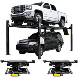 Atlas Apex 9 9,000 lb 4-Post Lift with Two RJ45A Rolling Bridge Jacks Combo