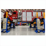 Atlas ML-6051BC Battery-Powered Mobile Column Lift System — 6-Pack, 111,000 lb Total Capacity, ALI Certified