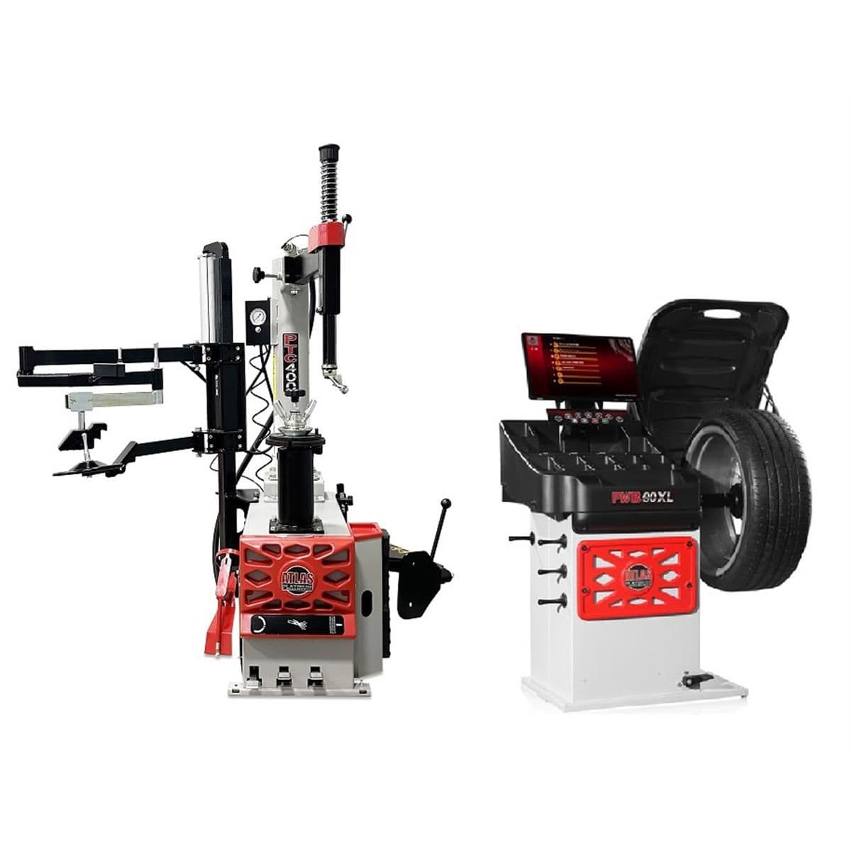 Atlas Platinum PTC400 + PWB90XL Tire Changer & Wheel Balancer Combo