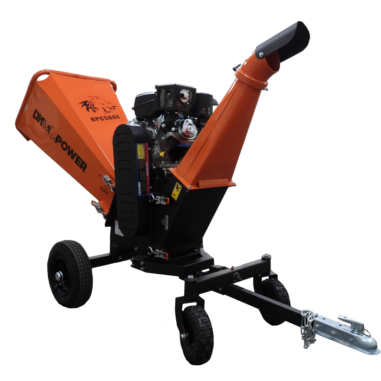 DK2 6 Inch Wood Chipper - 14 HP Kohler Engine Electric Start - Heavy Duty Kinetic Cyclonic Chipper Shredder
