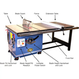 Oliver Machinery 16” 3 Phase 10 HP Professional Heavy-Duty Table Saw with 52” Rails - 4065.003