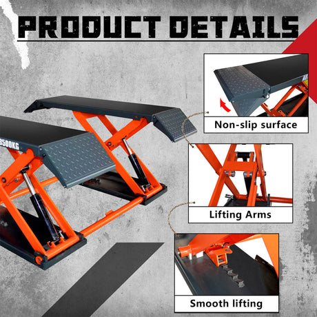 Katool KT-X80 pneumatic scissor lift detail