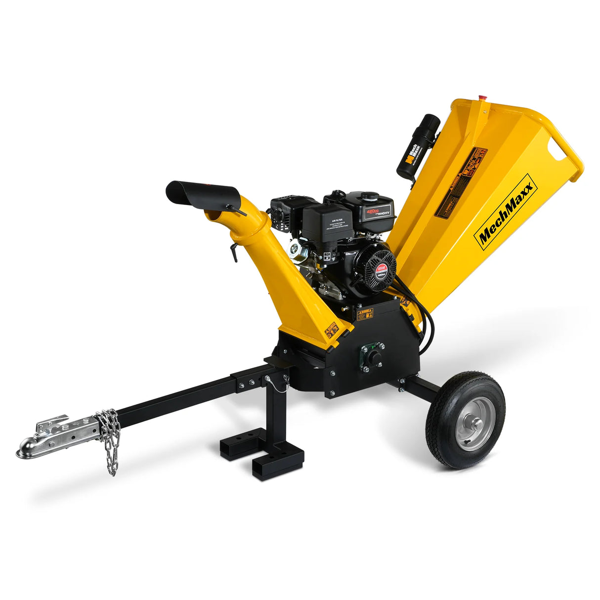 MechMaxx 5 inch E-start DUCAR 420cc Gasoline Engine Powered Wood Chipper,  GS1500