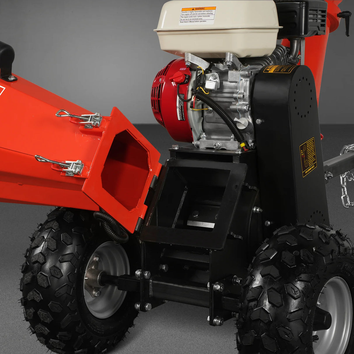 MechMaxx HONDA GX200 Gasoline Engine Powered 4 inch Wood Chipper,  GS650