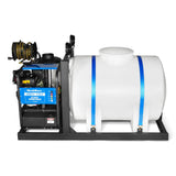 4000 PSI 4 GPM KOHLER E-Start Engine Hot Water Pressure Washer Skid Mounted with 245 Gal Tank,  HPW40KBT