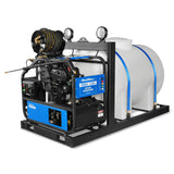 4000 PSI 4 GPM KOHLER E-Start Engine Hot Water Pressure Washer Skid Mounted with 245 Gal Tank,  HPW40KBT