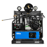 4000 PSI 4 GPM KOHLER E-Start Engine Hot Water Pressure Washer Skid Mounted with 245 Gal Tank,  HPW40KBT