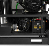 4000 PSI 4 GPM KOHLER E-Start Engine Hot Water Pressure Washer Skid Mounted with 245 Gal Tank,  HPW40KBT