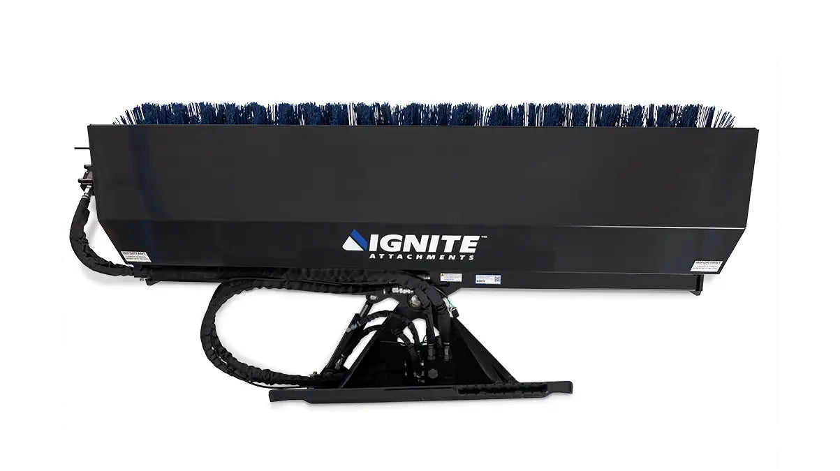 Ignite Attachments 72 in Skid Steer Manual Angle Broom