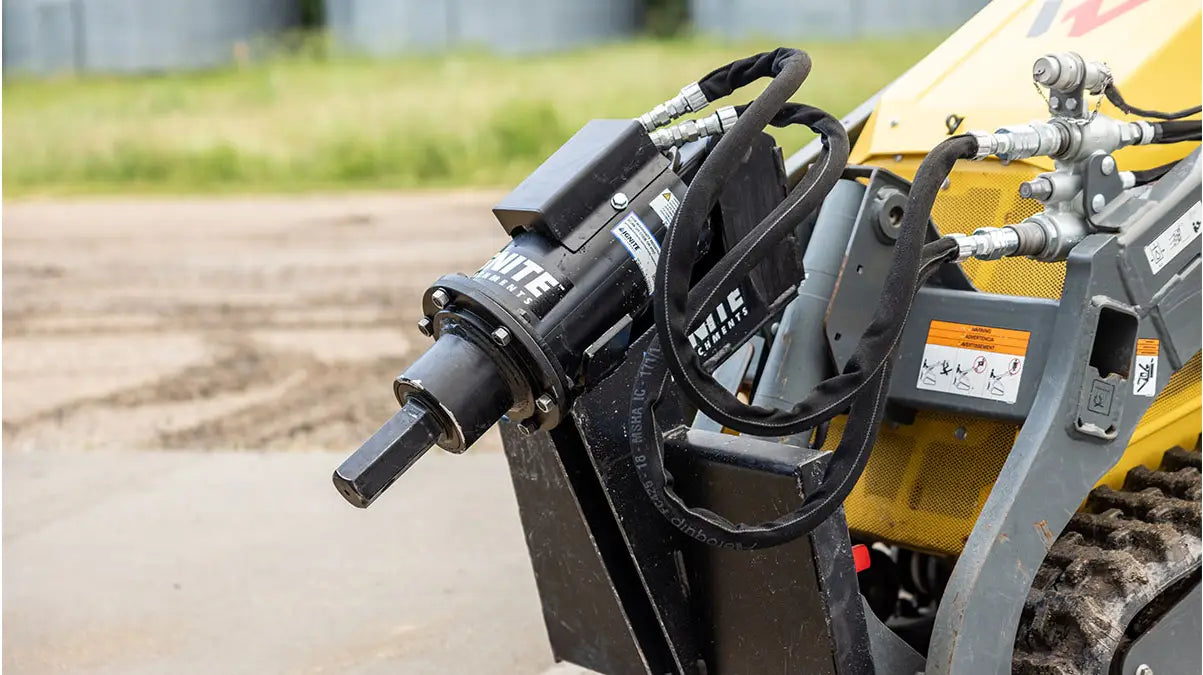 Ignite Attachments 24 in Mini Skid Steer Auger Drive 100PH