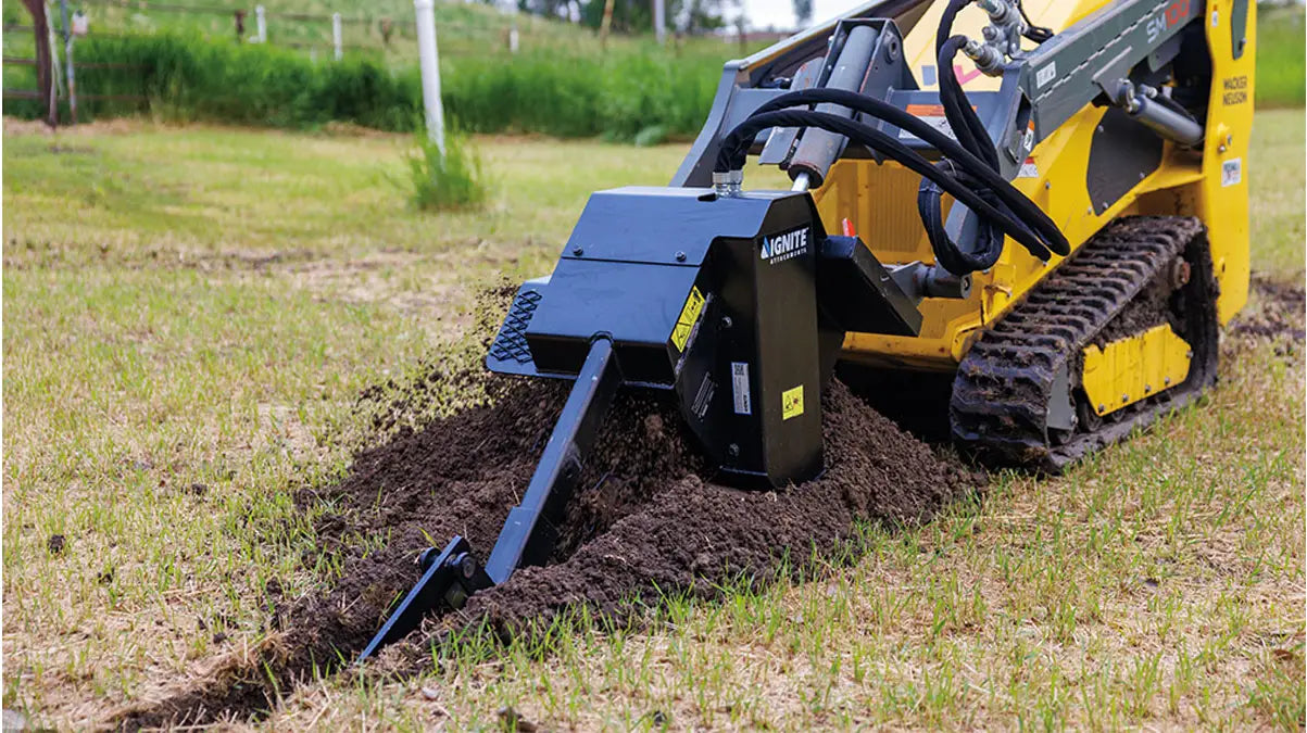 Ignite Attachments 36 x 4 in Mini Skid Steer Trencher