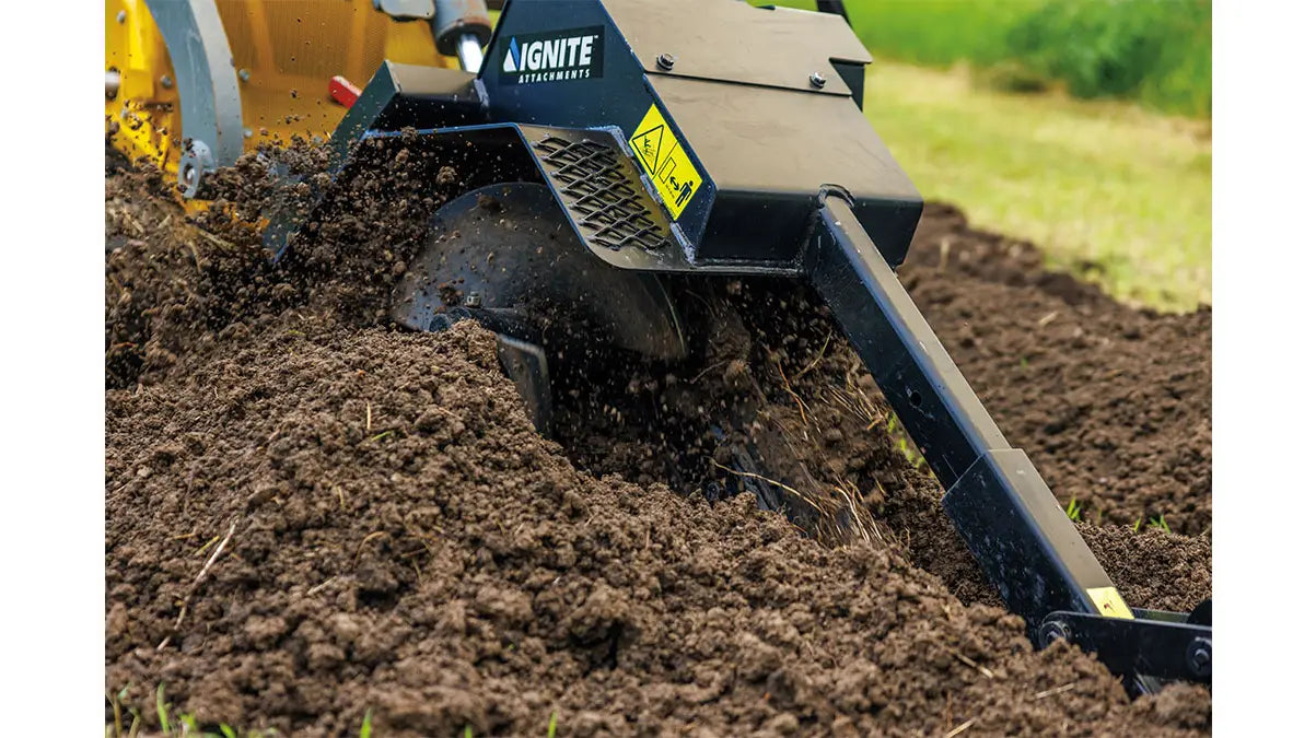 Ignite Attachments 36 x 6 in Mini Skid Steer Trencher