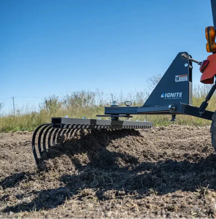 Ignite Attachments 84 in 3-Point Tine Rake