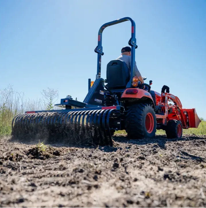 Ignite Attachments 84 in 3-Point Tine Rake