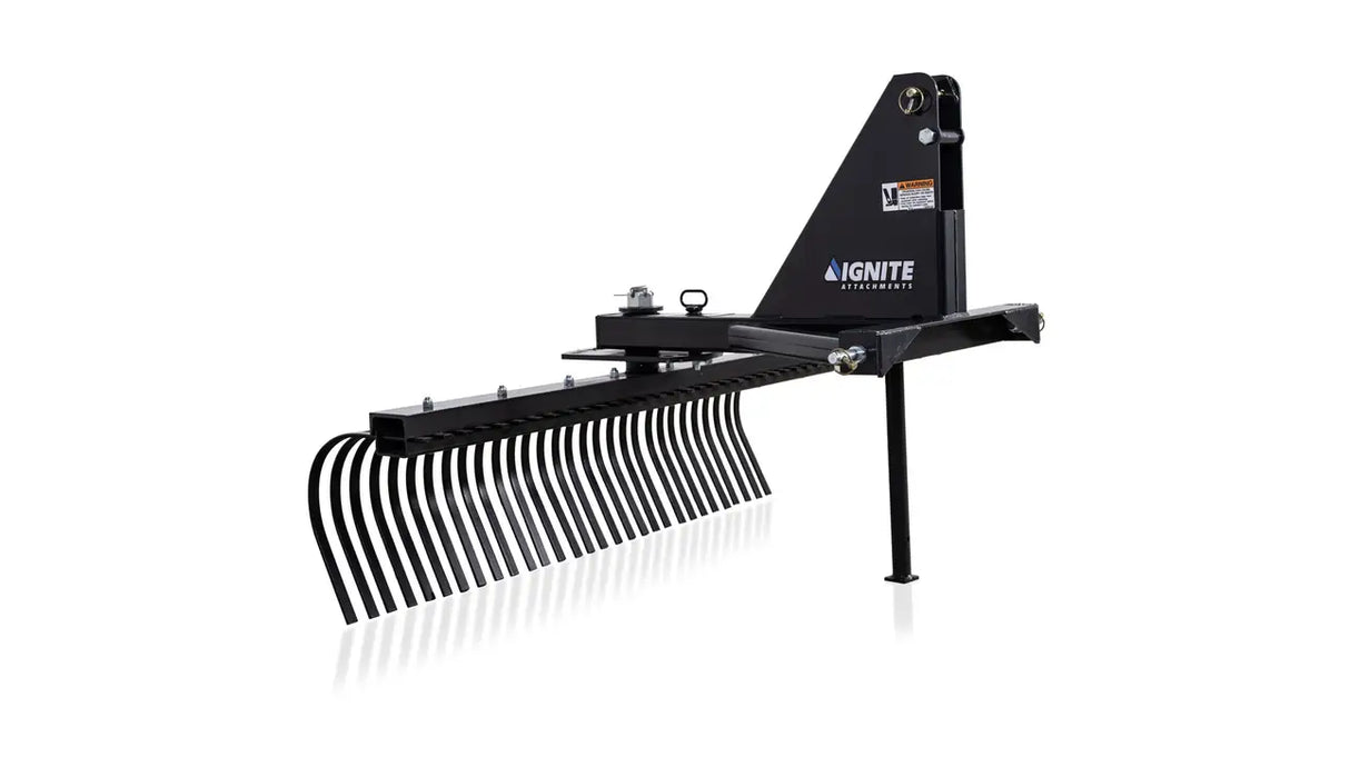Ignite Attachments 72 in 3-Point Tine Rake