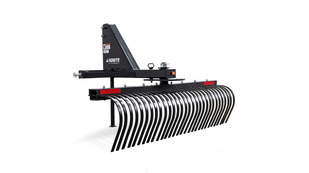 Ignite Attachments 84 in 3-Point Tine Rake