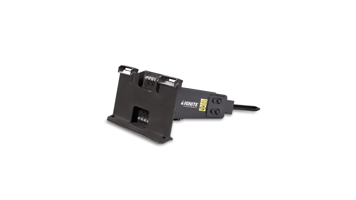 Ignite Attachments 2.1 in Skid Steer Light Duty Hydraulic Breaker