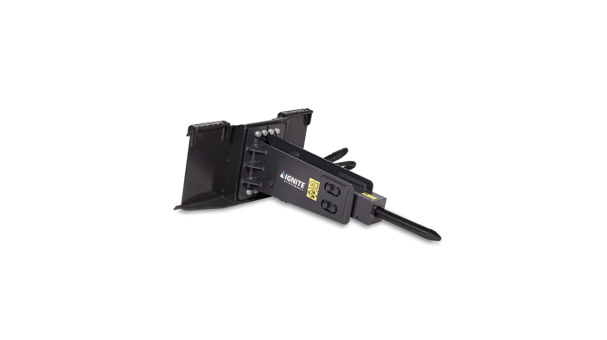 Ignite Attachments 2.1 in Skid Steer Light Duty Hydraulic Breaker