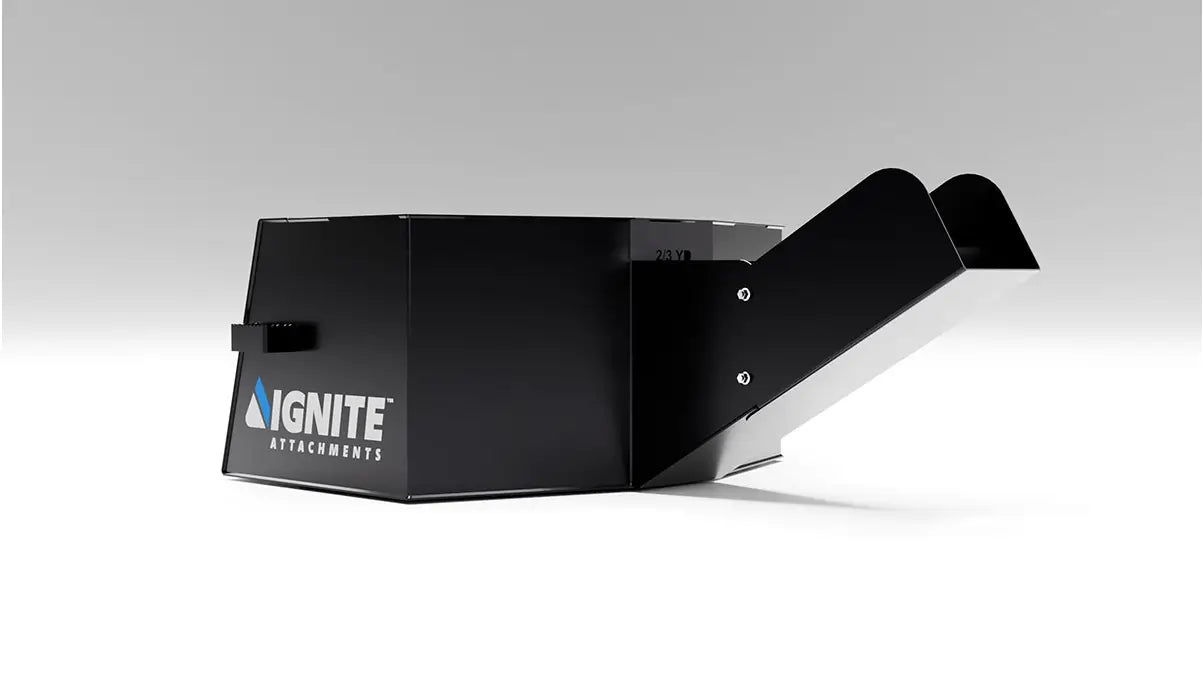 Ignite Attachments 50.5 in Skid Steer Concrete Chute Bucket