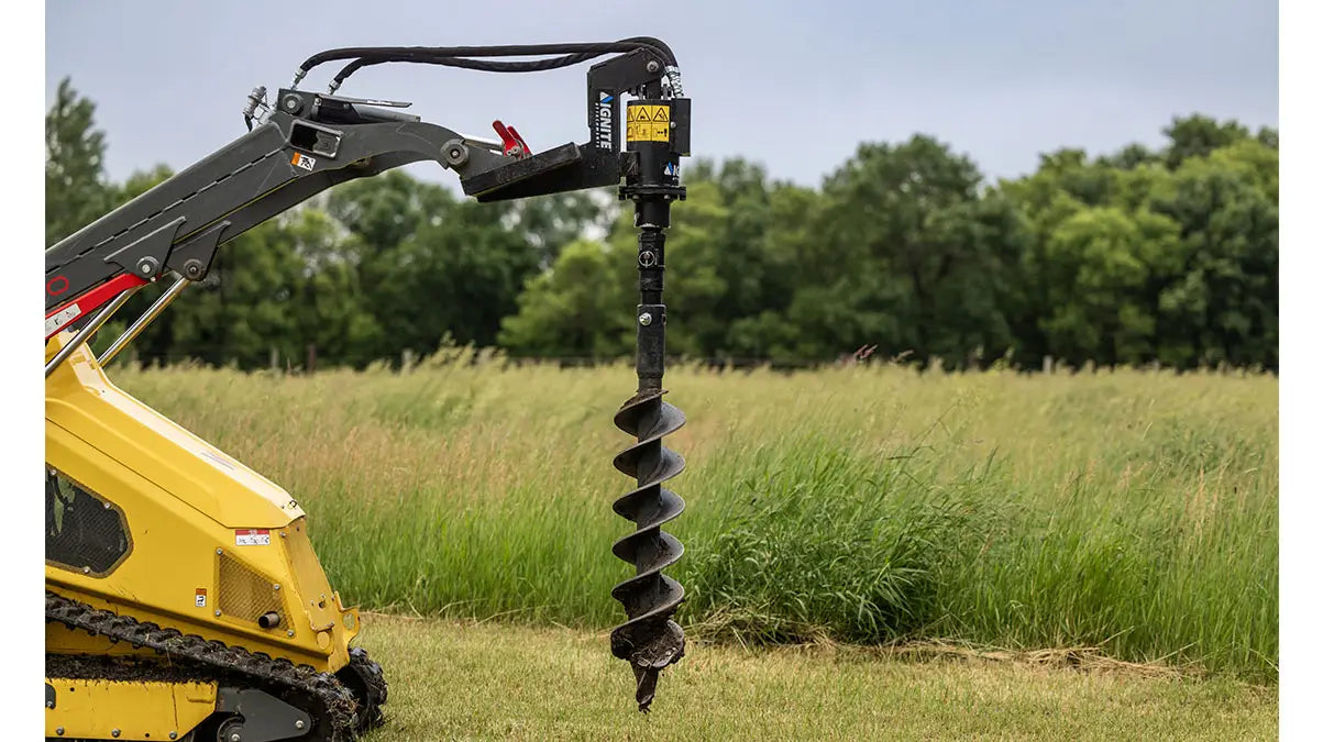 Ignite Attachments 24 in Mini Skid Steer Auger Drive 100PH