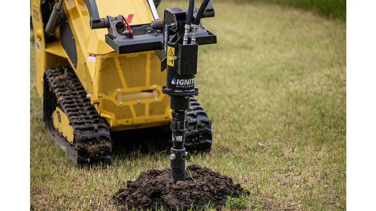 Ignite Attachments 24 in Mini Skid Steer Auger Drive 100PH