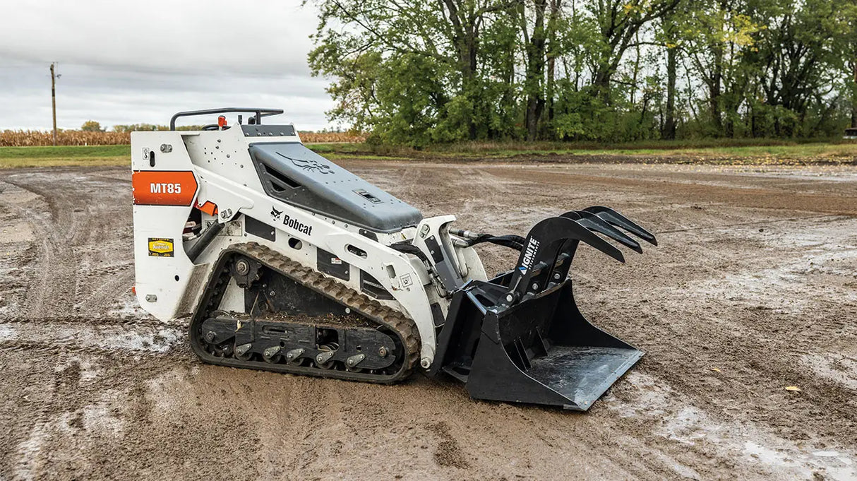 Ignite Attachments 36 in Mini Skid Steer Bucket Grapple