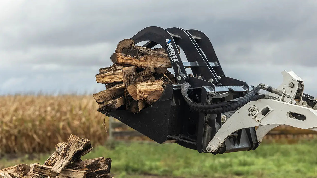 Ignite Attachments 44 in Mini Skid Steer Bucket Grapple