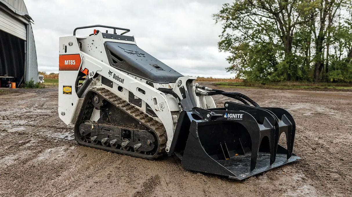 Ignite Attachments 44 in Mini Skid Steer Bucket Grapple