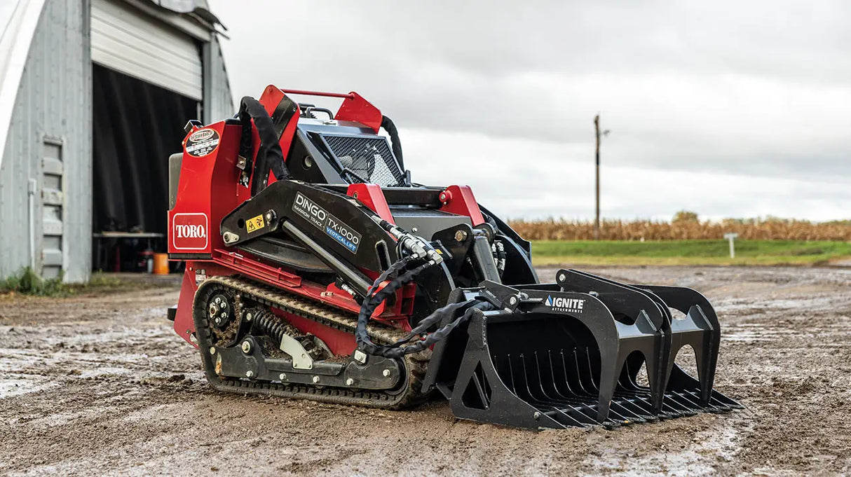 Ignite Attachments 36 in Mini Skid Steer Rock Grapple