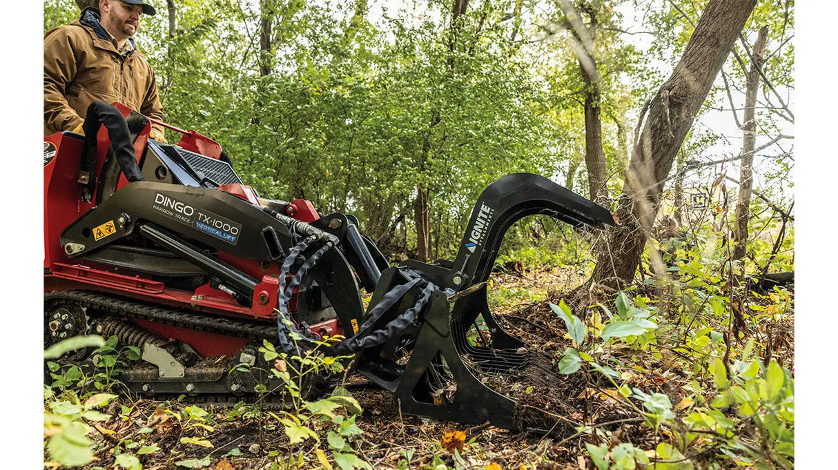 Ignite Attachments 44 in Mini Skid Steer Rock Grapple