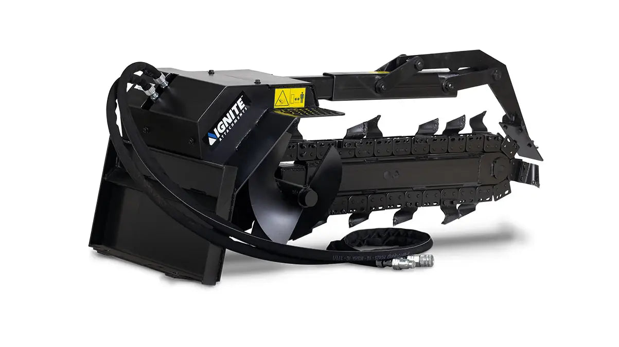 Ignite Attachments 36 x 6 in Mini Skid Steer Trencher