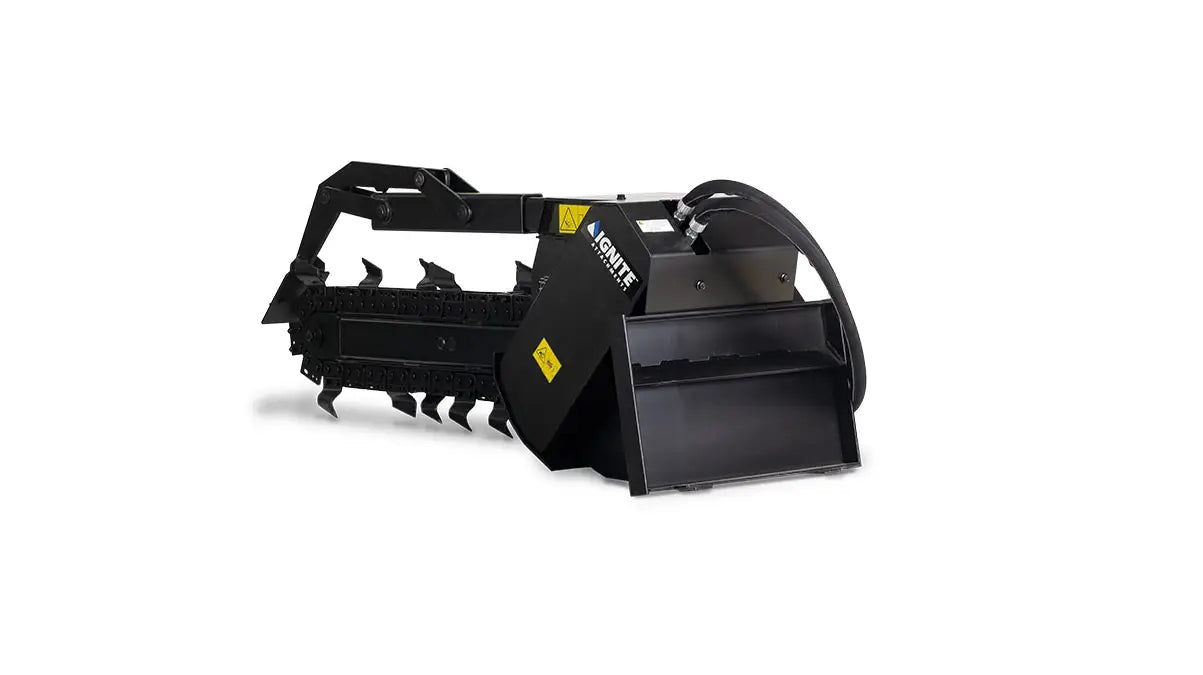 Ignite Attachments 36 x 4 in Mini Skid Steer Trencher