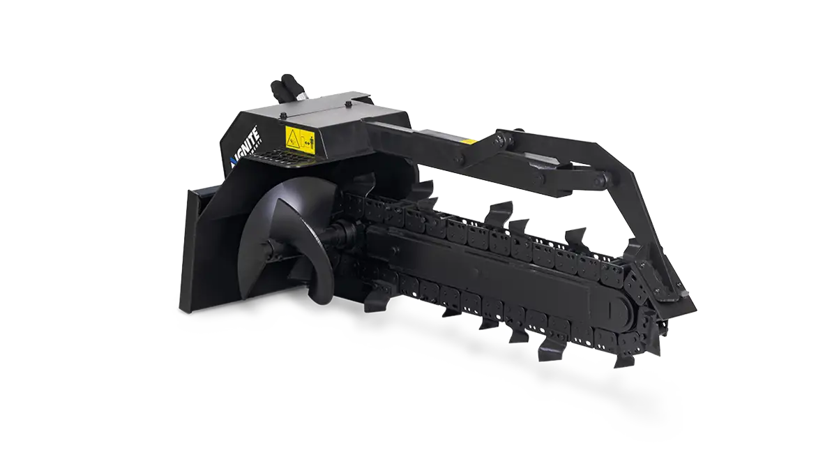 Ignite Attachments 36 x 4 in Mini Skid Steer Trencher